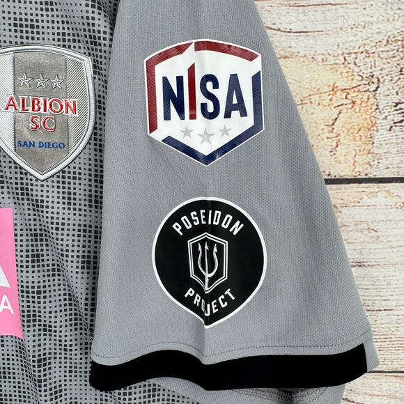 Albion SC San Diego Jersey Mens XXL Capelli Sport NWT Short Sleeve Gray - Picture 5 of 11